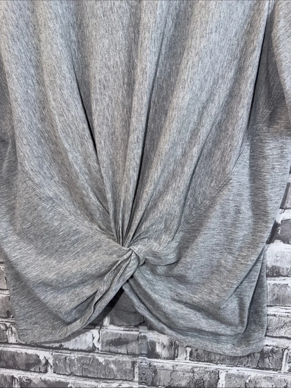 Lululemon Twist-Front Short Sleeve Top - Gray